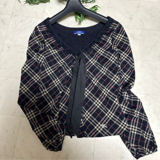 バーバリーブルーレーベル(BURBERRY BLUE LABEL)の極美品BURBERRY BLUE LABELチェックカットソー(カットソー(長袖/七分))