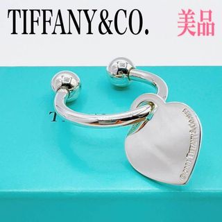 ティファニー(Tiffany & Co.)のティファニー キーリング ハートタグ 2001 リターントゥ シルバー 925(キーホルダー)