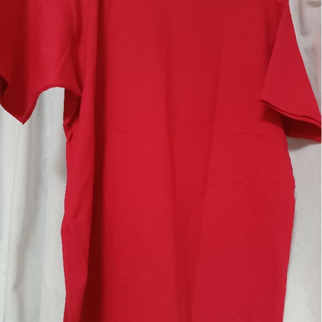 【新品Tシャツ】男女兼用Mサイズ 赤 スポーツ/アウトドアのトレーニング/エクササイズ(その他)の商品写真