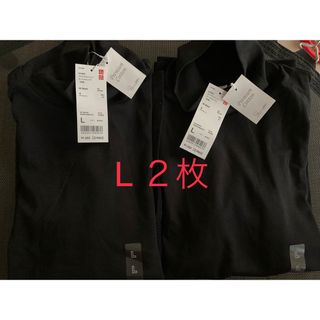 ユニクロ(UNIQLO)のUNIQLOプレミアムコットンタートルネックT 　L　2枚セット(Tシャツ(長袖/七分))