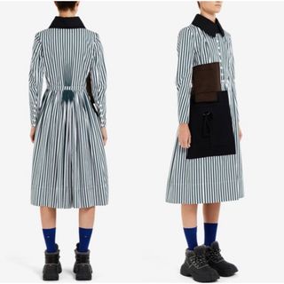 マルタンマルジェラ(Maison Martin Margiela)の気まぐれ出品・値下げ不可！美品・メゾンマルジェラ シャツドレス IT40(ひざ丈ワンピース)