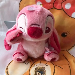 ディズニー(Disney)のディズニーストア　スティッチ　ぬいぐるみキーホルダー　SAKURA(キャラクターグッズ)