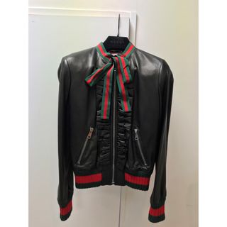 グッチ(Gucci)のGUCCI レザージャケット 36(ライダースジャケット)