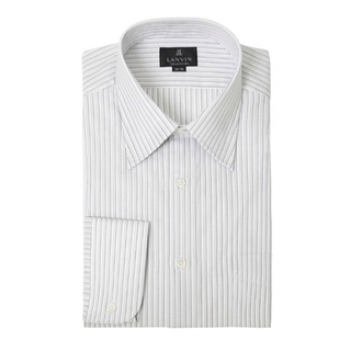 ランバンコレクション(LANVIN COLLECTION)のM575新品LANVIN 長袖ストライプワイシャツ 40-80￥14300日本製(シャツ)