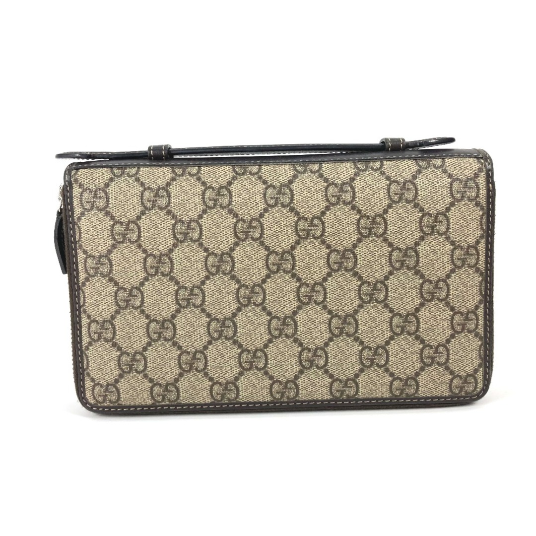 Gucci(グッチ)のグッチ GUCCI GGスプリーム 336298 ロングウォレット ハンドバッグ 長財布 トラベルケース PVC/レザー ベージュ メンズのファッション小物(長財布)の商品写真