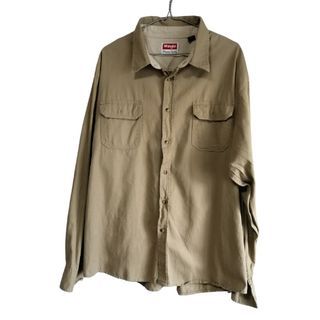 ラングラー(Wrangler)のWrangler 長袖 無地 シャツ 2XL ベージュ ラングラー ビッグサイズ(シャツ)