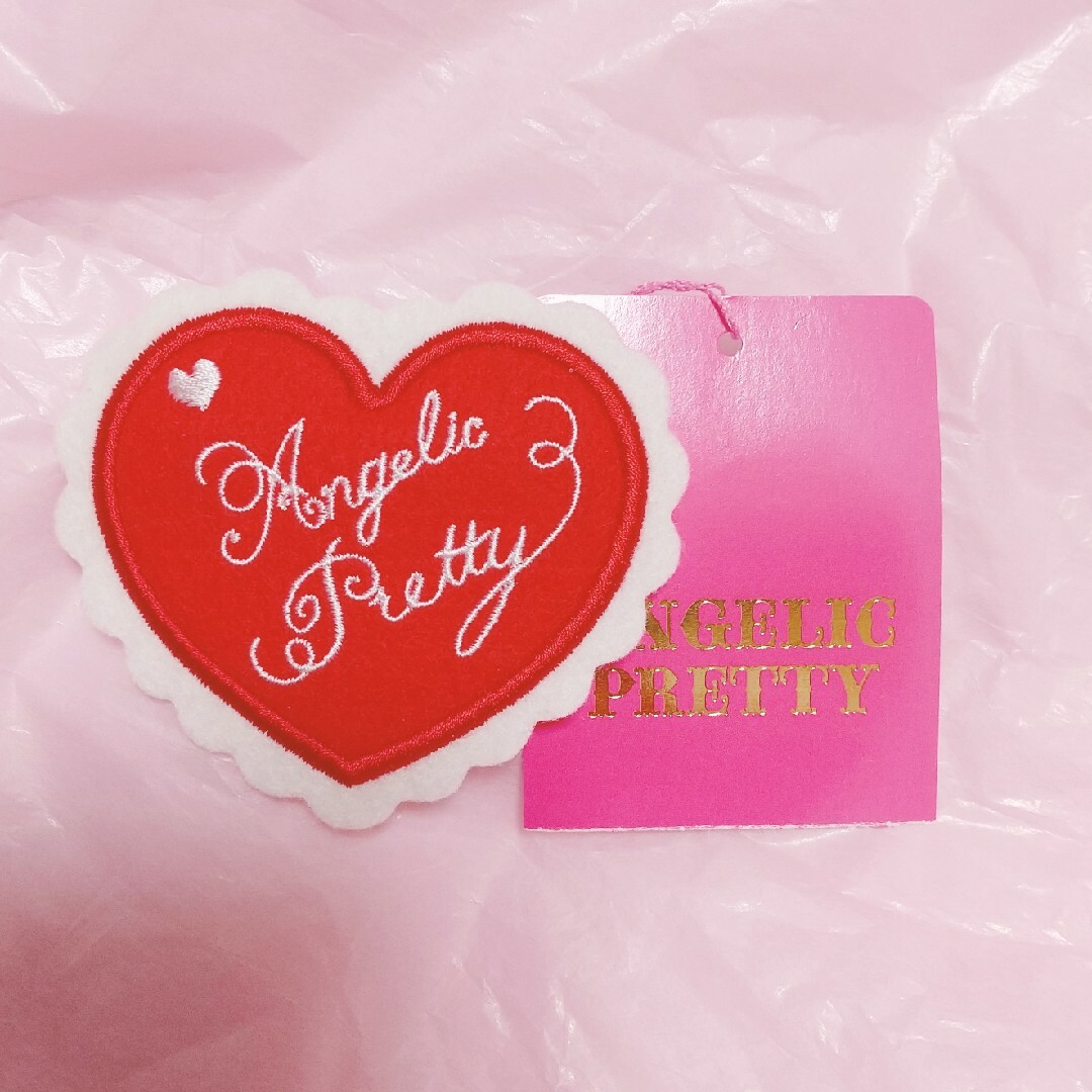 Angelic Pretty(アンジェリックプリティー)のSprinkle Heartワッペンクリップ レディースのヘアアクセサリー(バレッタ/ヘアクリップ)の商品写真