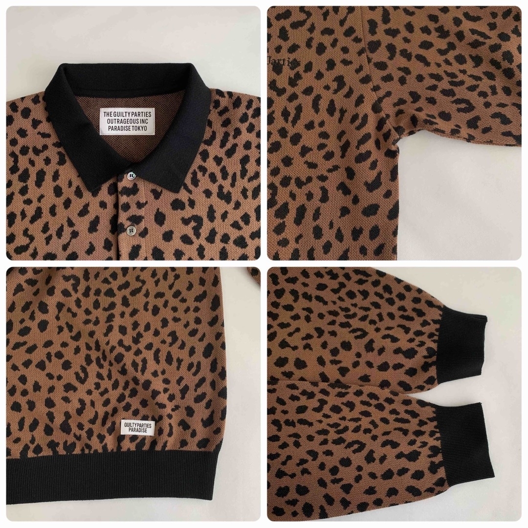 WACKO MARIA(ワコマリア)のXL【WACKOMARIA】LEOPARD POLO／新品タグ付／送料込 メンズのトップス(ポロシャツ)の商品写真