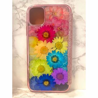 全機種対応 iPhoneケース 押し花ケース 押し花 ケース 花 Android(スマホケース)