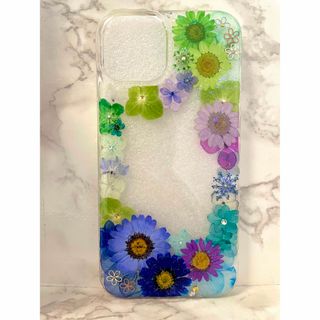 全機種対応 iPhoneケース 押し花ケース 押し花 ケース 花 Android(スマホケース)