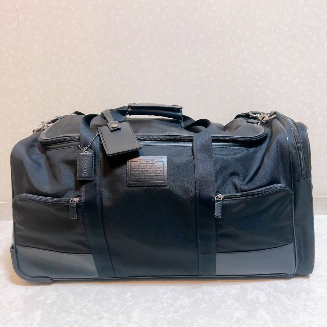 COACH コーチ ボストンバッグ 2way 極美品 F77219 キャリー 黒 COACH コーチ ボストンバッグ 2way 極美品 F77219 キャリー 黒