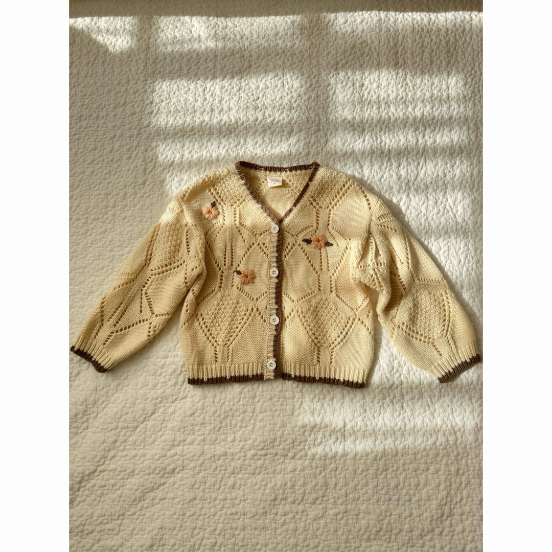 バースデイ　ファボン　ニットカーディガン キッズ/ベビー/マタニティのキッズ服女の子用(90cm~)(カーディガン)の商品写真