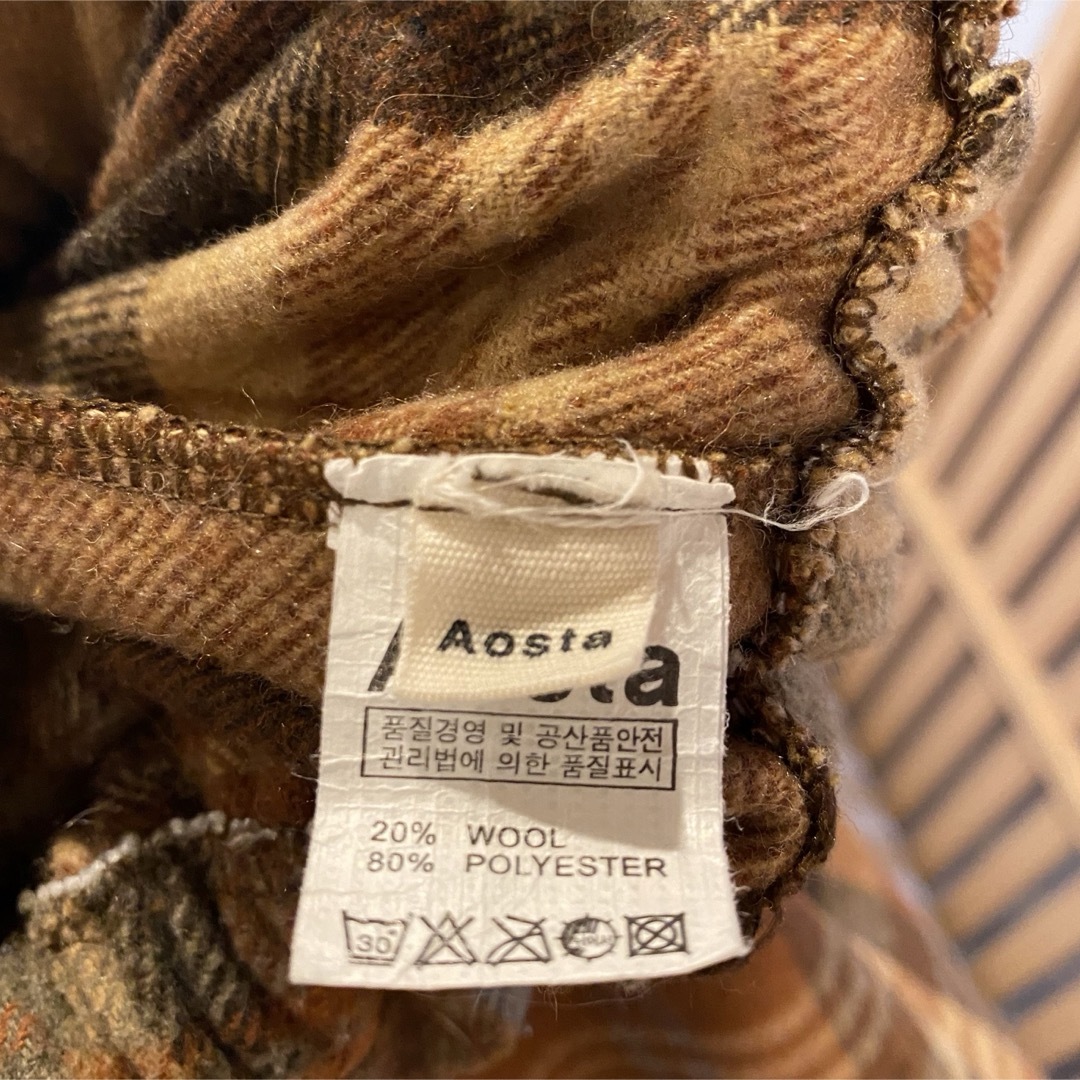 Aosta  チェック　パンツ　韓国服　冬物 キッズ/ベビー/マタニティのベビー服(~85cm)(パンツ)の商品写真