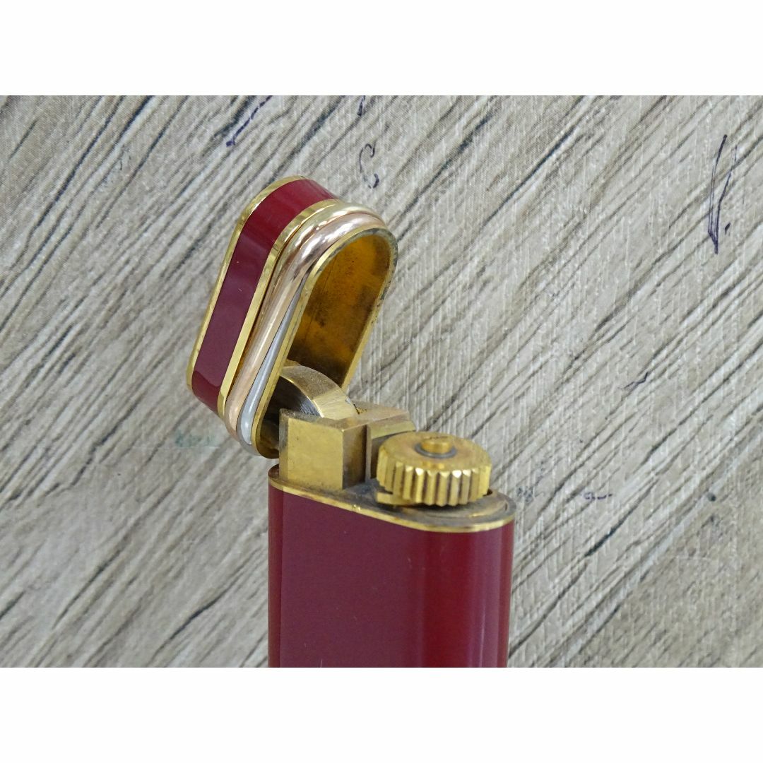 Cartier(カルティエ)のM梅002 / Cartier カルティエ ガスライター ボルドー インテリア/住まい/日用品の日用品/生活雑貨/旅行(その他)の商品写真