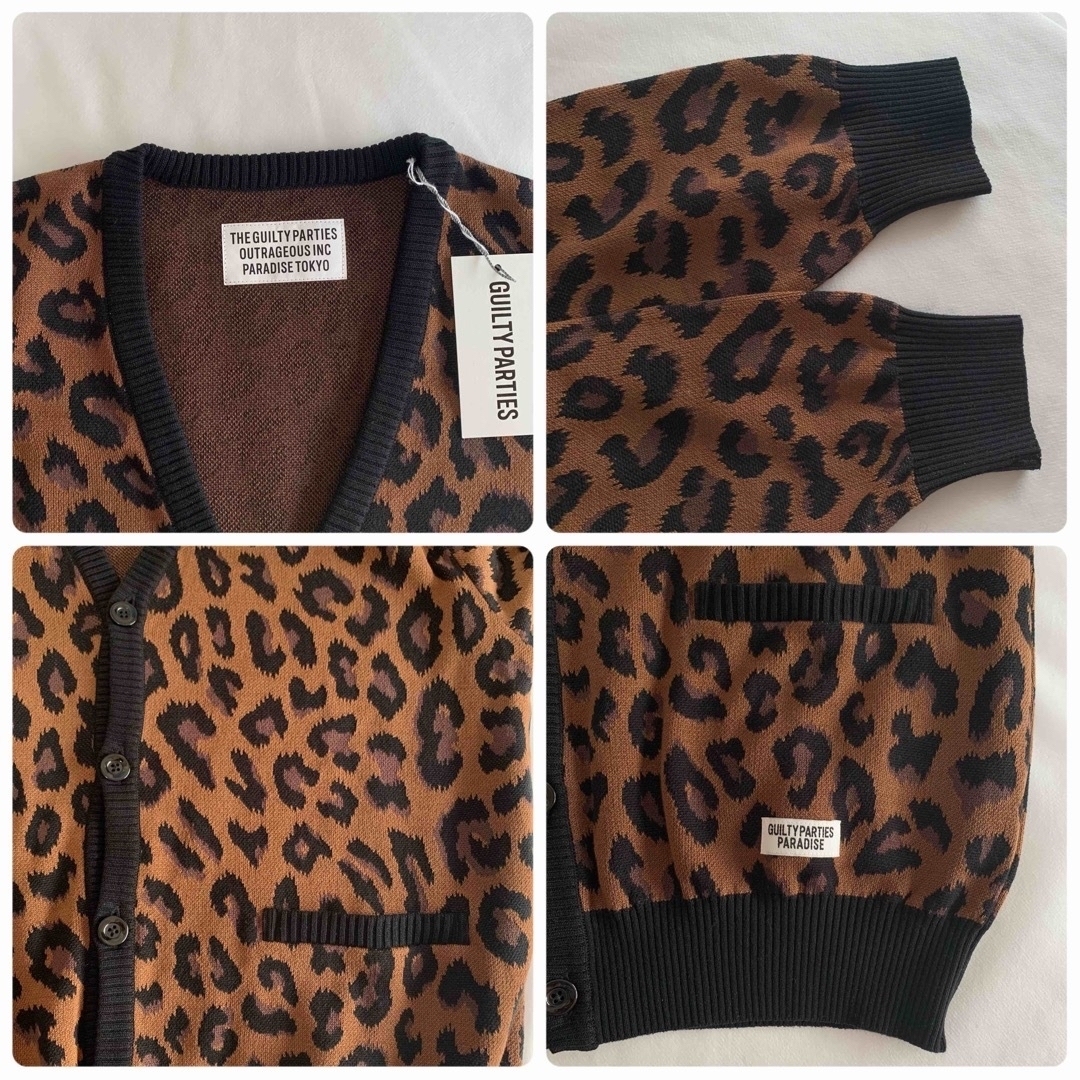 WACKO MARIA(ワコマリア)のM【WACKOMARIA】LEOPARD CARDIGAN ／新品タグ付／送料込 メンズのトップス(カーディガン)の商品写真