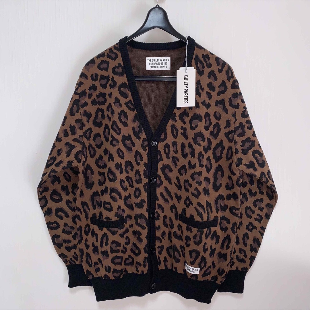 WACKO MARIA(ワコマリア)のM【WACKOMARIA】LEOPARD CARDIGAN ／新品タグ付／送料込 メンズのトップス(カーディガン)の商品写真