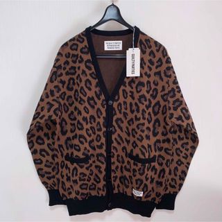 ワコマリア(WACKO MARIA)のM【WACKOMARIA】LEOPARD CARDIGAN ／新品タグ付／送料込(カーディガン)