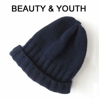 ビューティアンドユースユナイテッドアローズ(BEAUTY&YOUTH UNITED ARROWS)の美品　BEAUTY&YOUTH／ビューティーアンドユース★　ニットキャップ　ビー(ニット帽/ビーニー)