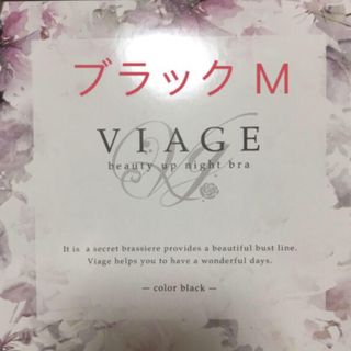 ヴィアージュ(VIAGE)のヴィアージュナイトブラ　ブラック　M(ブラ)