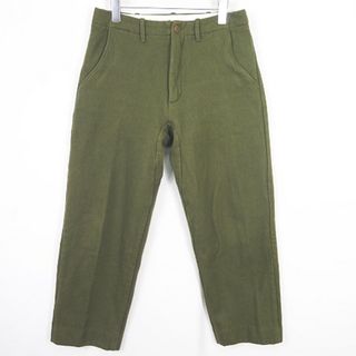 ヤエカ(YAECA)のヤエカ LIKE WEAR ウールパンツ W31 オリーブグリーン (スラックス)