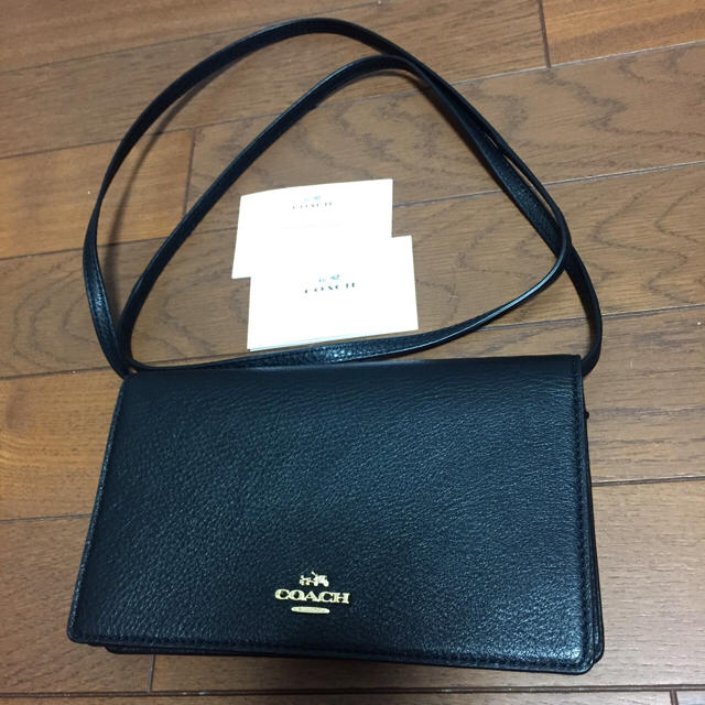 ★新品・未使用★COACH ショルダー ウォレット 黒のサムネイル