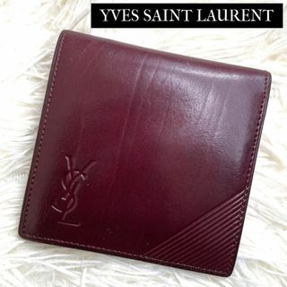 イヴサンローラン(Yves Saint Laurent)の⋟希少品⋞ 入手困難 / イヴサンローラン バーガンディコンパクトウォレット(財布)