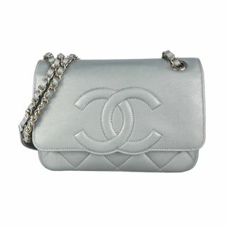 シャネル(CHANEL)の　シャネル CHANEL ココマーク チェーンショルダー シルバー ゴールド金具 カーフスキン レディース ショルダーバッグ(ショルダーバッグ)