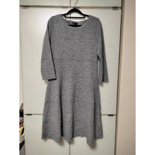 グレー　ワンピース　美品(ロングワンピース/マキシワンピース)