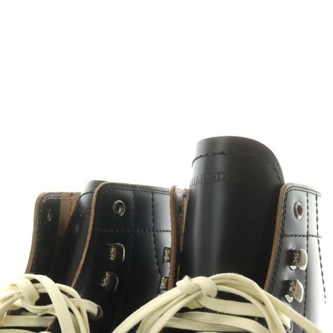 DSQUARED2(ディースクエアード)のDSQUARED2 ショートブーツ レースアップ レザー 42 27.0cm 黒 メンズの靴/シューズ(ブーツ)の商品写真