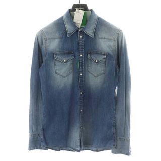 DSQUARED2 ディースクエアード 19SS 6.5oz WESTERN SHIRT ウェスタン