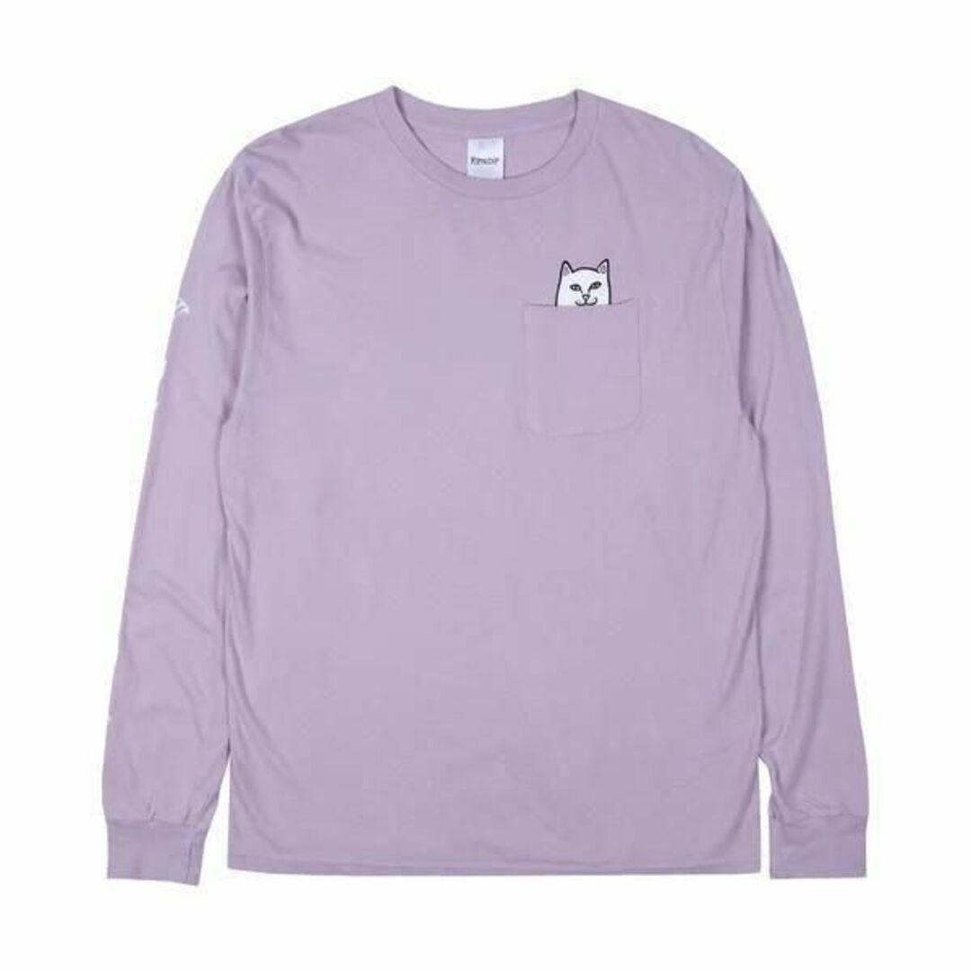 RIPNDIP(リップンディップ)のRIPNDIP Nermal LS T Light Purple XL新品 メンズのトップス(Tシャツ/カットソー(七分/長袖))の商品写真