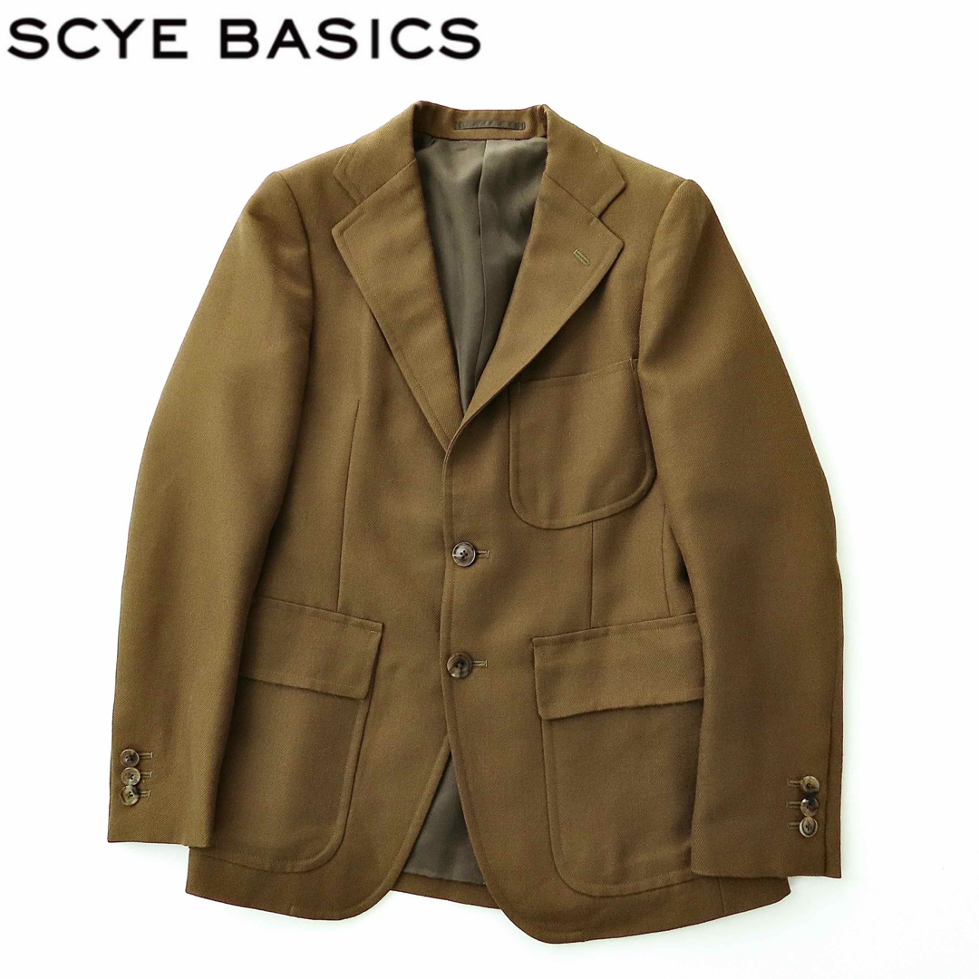 SCYE BASICS(サイベーシックス)のサイベーシックス ウールモヘヤサージテーラードジャケット 38 オケージョン レディースのジャケット/アウター(テーラードジャケット)の商品写真