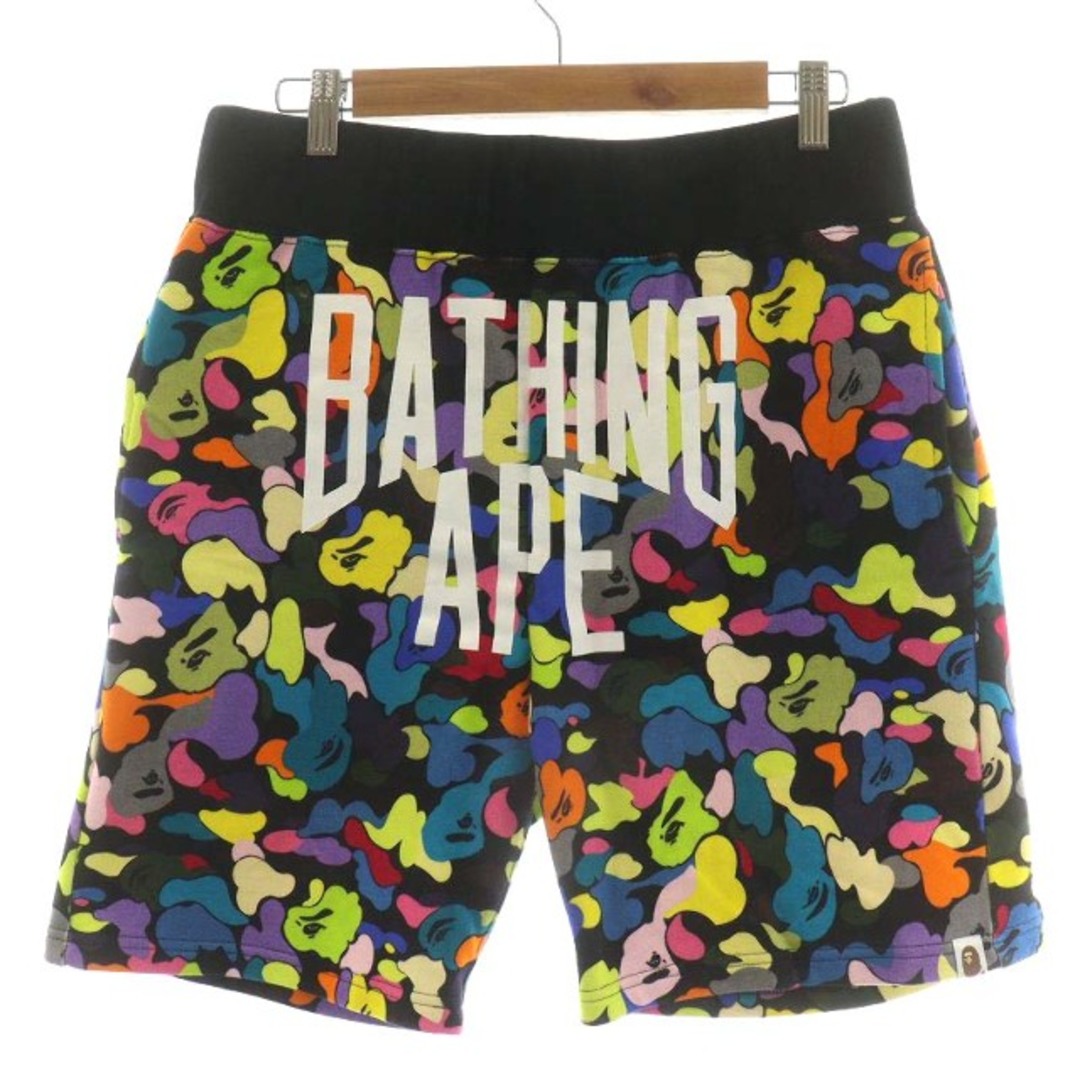 A BATHING APE - A BATHING APE ショートパンツ M マルチカラー ピンク