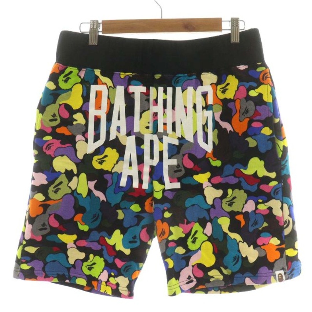 A BATHING APE(アベイシングエイプ)のA BATHING APE ショートパンツ M マルチカラー ピンク 黒 黄 メンズのパンツ(ショートパンツ)の商品写真