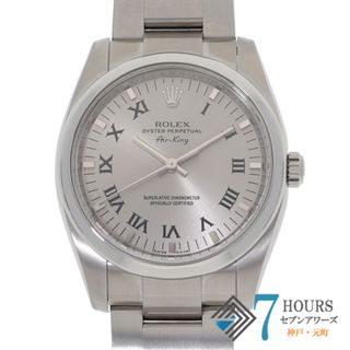 ロレックス(ROLEX)の【119359】ROLEX ロレックス  114200 エアキング グレーローマンダイヤル M番 SS 自動巻き ギャランティーカード 当店オリジナルボックス 腕時計 時計 WATCH メンズ 男性 男 紳士【中古】(腕時計(アナログ))