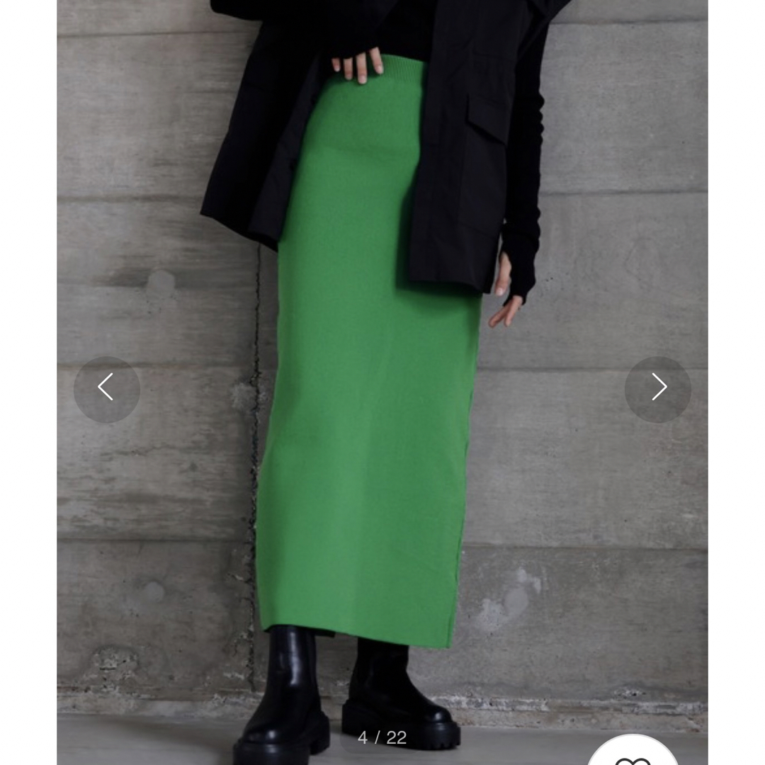 Lian(リアン)のLian カラーニットタイトスカート レディースのスカート(ロングスカート)の商品写真
