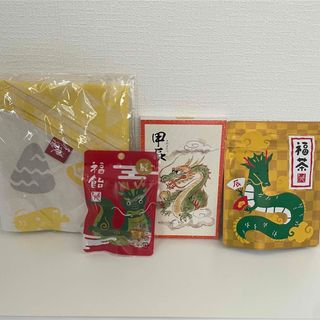 カルディ(KALDI)のKALDI カルディ　福袋　2024 甲辰　干支　もへじ　福飴　福茶　エコバッグ(エコバッグ)