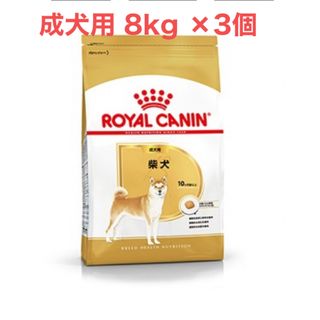 ロイヤルカナン(ROYAL CANIN)のロイヤルカナン　柴犬成犬用8kg ×3個(ペットフード)