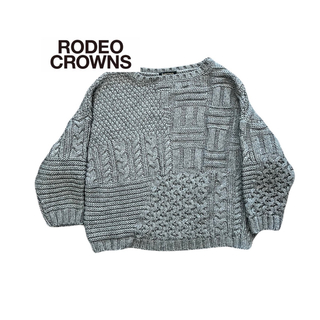 ロデオクラウンズ(RODEO CROWNS)のRODEO CROWNS ロデオクラウンズ ニット グレー 古着 ヴィンテージ(ニット/セーター)