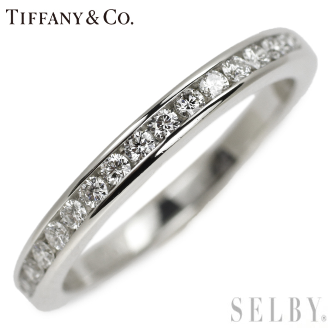 Tiffany & Co.(ティファニー)のティファニー Pt950 ダイヤモンド リング ハーフサークルチャネル レディースのアクセサリー(リング(指輪))の商品写真