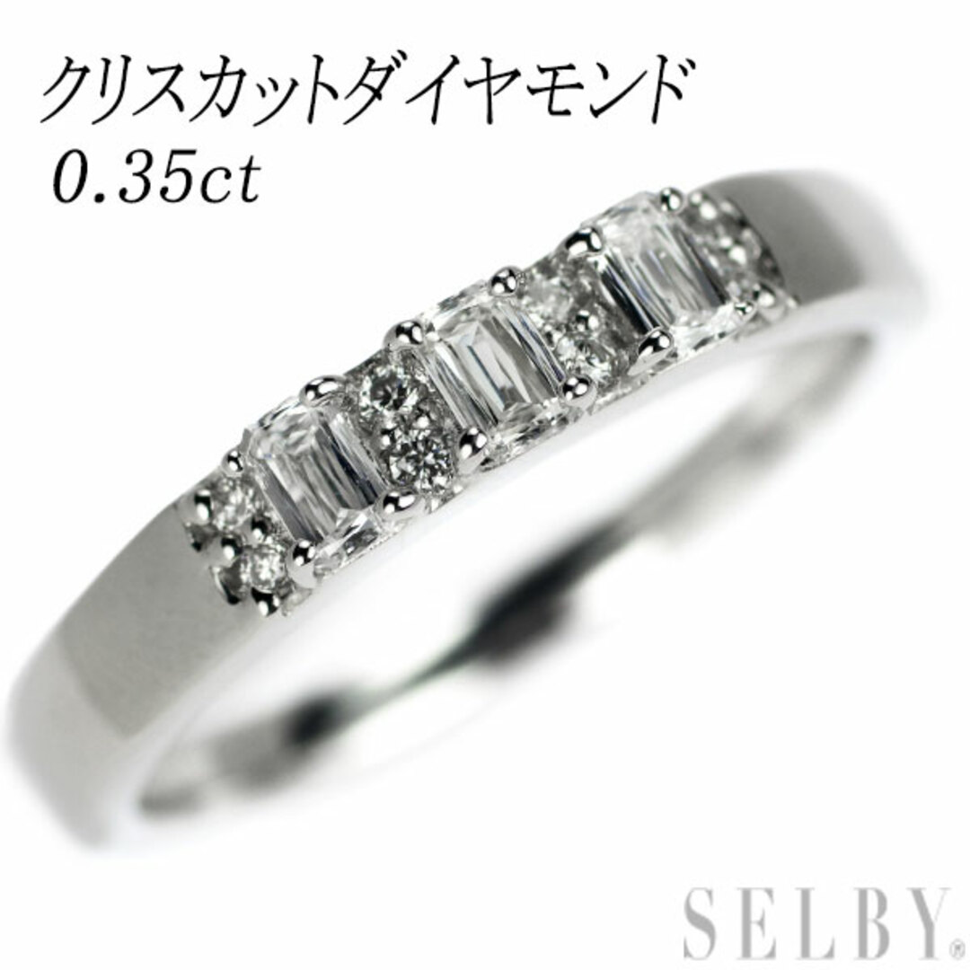 Pt1000 クリスカット ダイヤモンド リング 0.35ct レディースのアクセサリー(リング(指輪))の商品写真