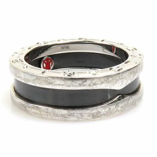 ブルガリ(BVLGARI)のブルガリ BVLGARI リング・指輪 セーブザチルドレン ビーゼロワン リング シルバー925 ブラック×シルバー ユニセックス ブラックセラミック 9号 送料無料【中古】 55612f(リング(指輪))