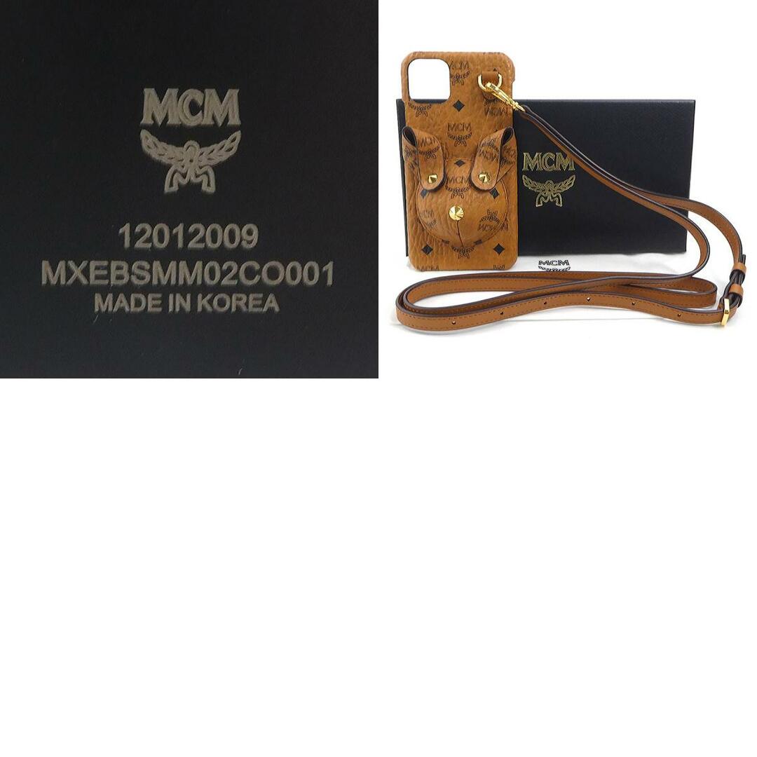 MCM(エムシーエム)のエム シー エム MCM スマートフォンケース iPhone11 Pro Maxケース レザー ブラウン ユニセックス 送料無料【中古】 55615g スマホ/家電/カメラのスマホアクセサリー(その他)の商品写真