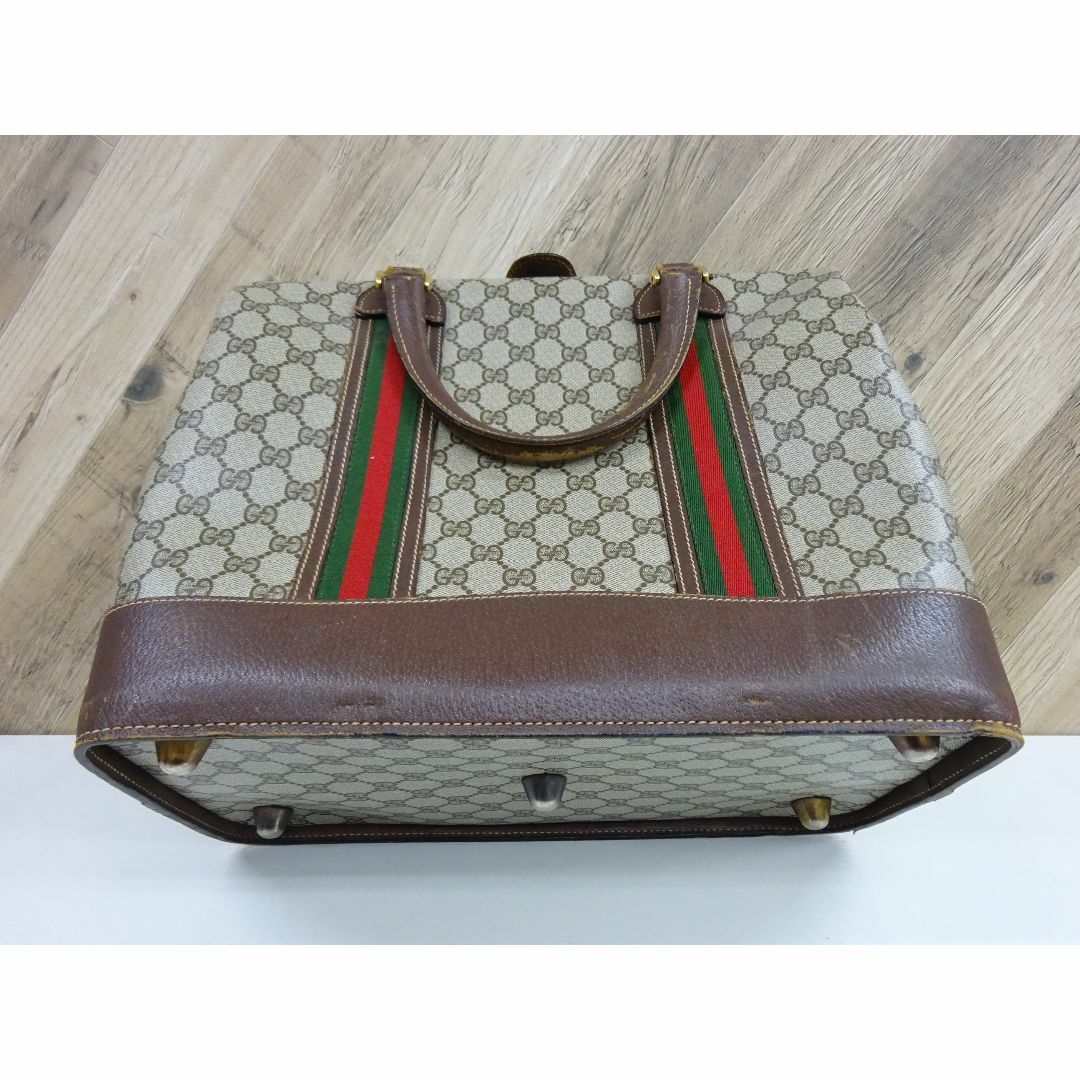 Gucci(グッチ)のM本004 / GUCCI GG柄 ボストンバッグ PVC レザー 鑑定済み レディースのバッグ(ボストンバッグ)の商品写真