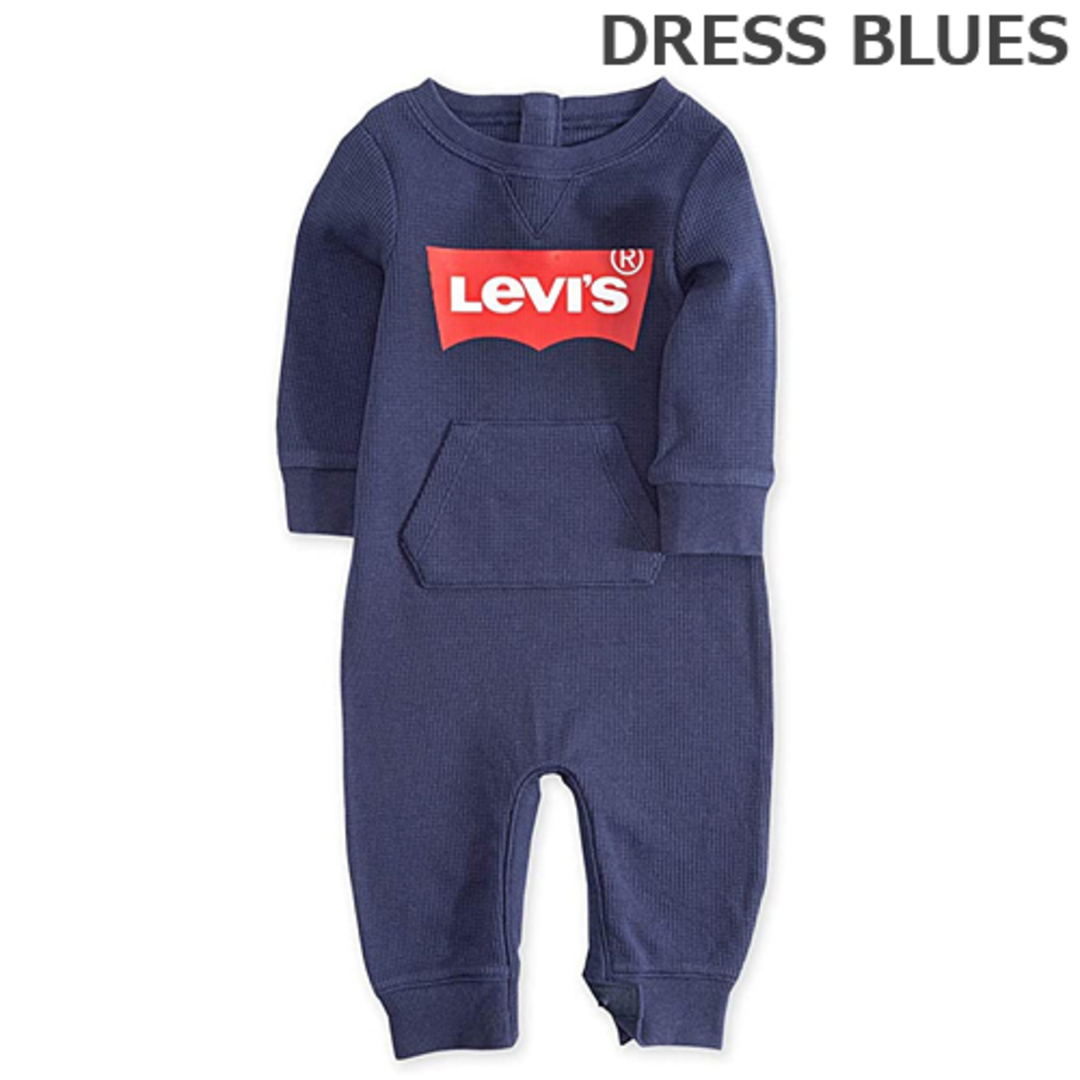 リーバイス ベビー Levis LVB KNIT COVERALL DRESS BLUES 18M(12～18ヵ月) 18M キッズ/ベビー/マタニティのベビー服(~85cm)(ロンパース)の商品写真