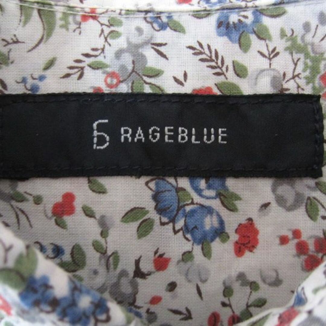 RAGEBLUE(レイジブルー)の美品　RAGE BLUE／レイジブルー★　花柄　コットン　七分袖シャツ メンズのトップス(シャツ)の商品写真