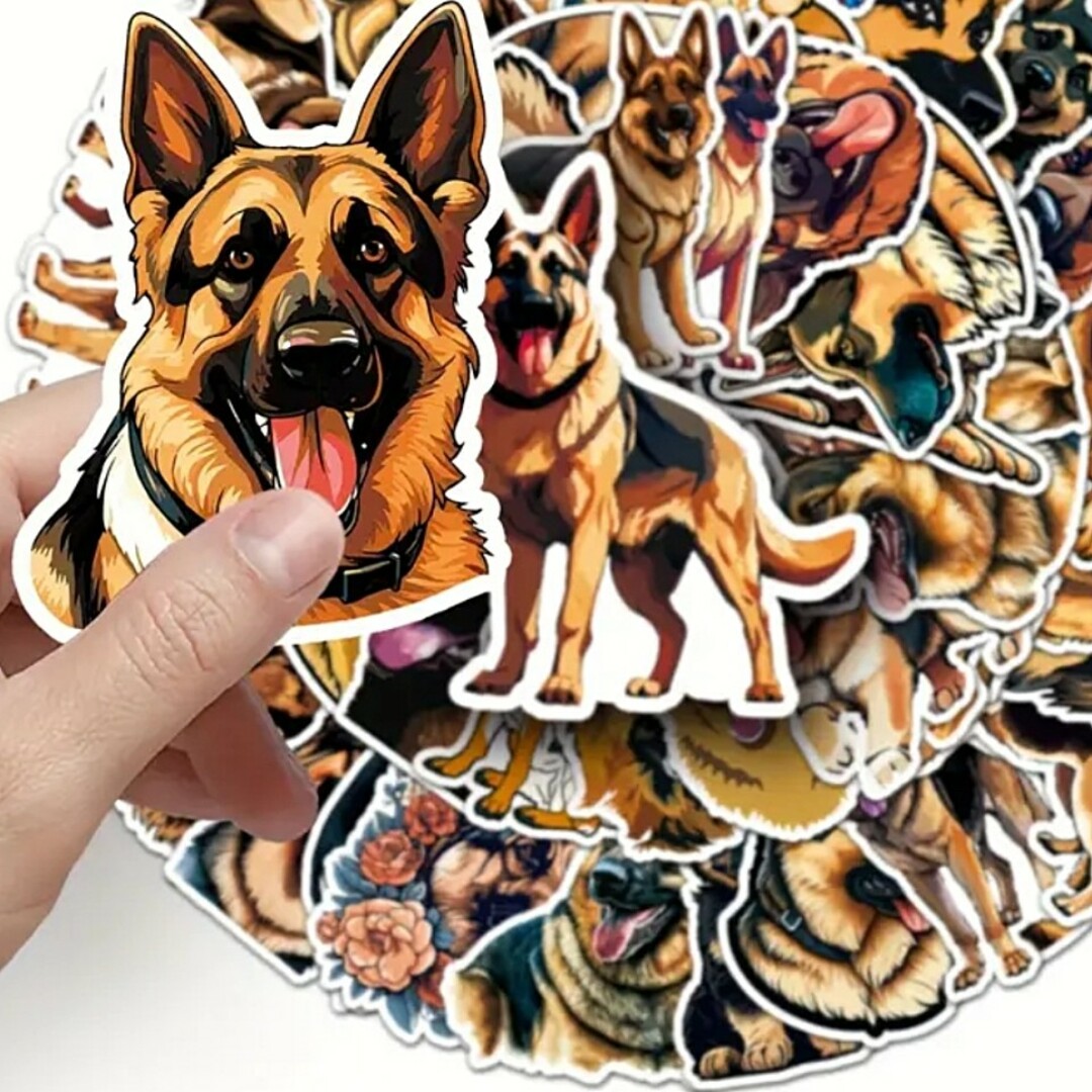 匿名配送❗警察犬ジャーマンシェパード犬ワンちゃん防水ステッカー その他のペット用品(犬)の商品写真