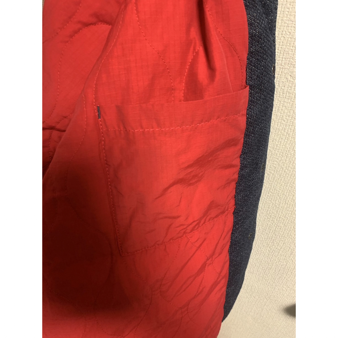 aozora(アオゾラ)のAOZORA 刺し子デニム中綿コーチJK メンズのジャケット/アウター(Gジャン/デニムジャケット)の商品写真