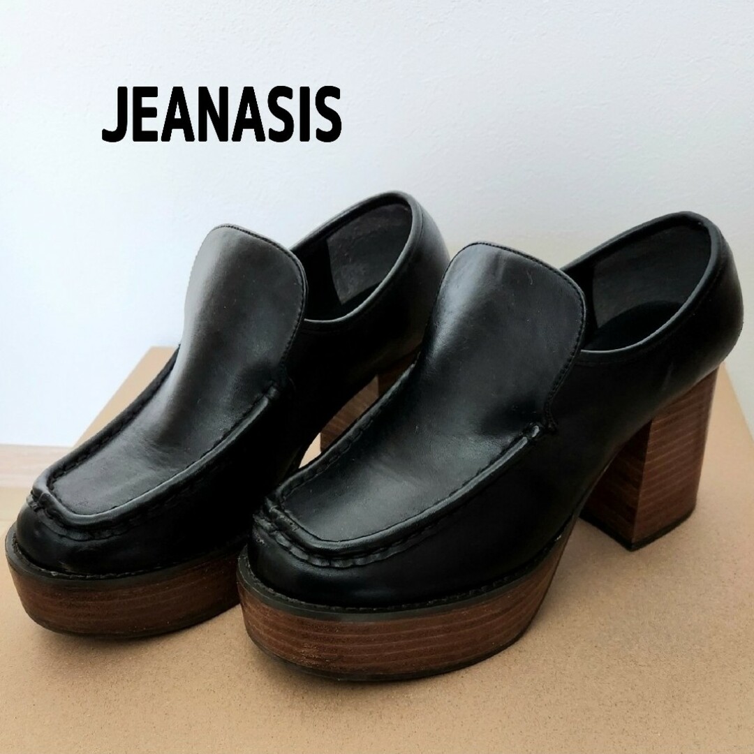 JEANASIS(ジーナシス)のJEANASIS ジーナシス ヒールローファー Lサイズ レディースの靴/シューズ(ローファー/革靴)の商品写真