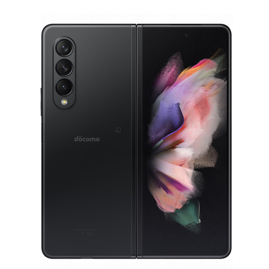 SAMSUNG - 【中古】 SC-55B Galaxy Z Fold3 5G ファントムブラック SIM